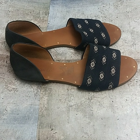 Madewell sandals sz 8 NAVY - Picture 2 of 5